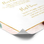 エレガントな花園 | パステル シグネチャードリンク ポスター (角)