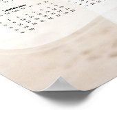 エレガントな花嫁と花婿の写真ミニカレンダー ポスター (角)