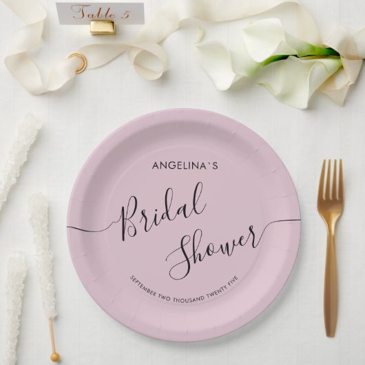 エレガントな花嫁のシャワーペーパープレート ペーパープレート (ウェディング)