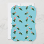 エレガントな花嫁のシャワー ティーパーティー 招待状 (裏面)