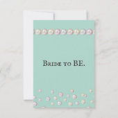 エレガントな花嫁のブルーシャワーパーティ サンキューカード (裏面)