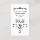 エレガントな花嫁の名刺 名刺 (裏面)