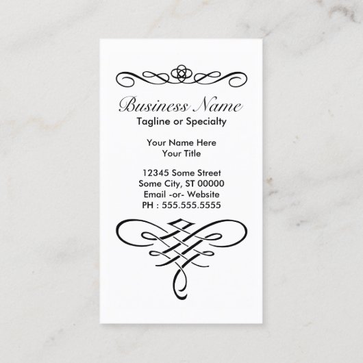 エレガントな花嫁の名刺 名刺 (裏面)