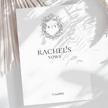 エレガントな花嫁の結婚誓約モノグラムクレスト