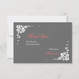 エレガントな花嫁は3.5x5カード感謝していしています サンキューカード