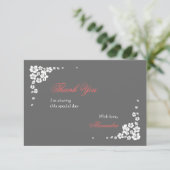 エレガントな花嫁は3.5x5カード感謝していしています サンキューカード (スタンド正面)