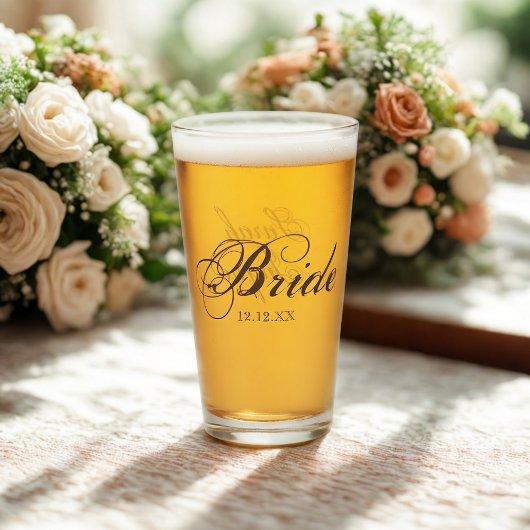 エレガントな花嫁様のための筆記体名入れ結婚式用グラス タンブラーグラス