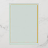 エレガントな花嫁 サージュとゴールドのシャワーフォイル招待状 箔招待状 (裏面)