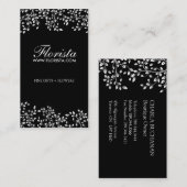 エレガントな花屋の名刺 名刺 (正面/裏面)