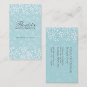 エレガントな花屋の名刺 名刺 (正面/裏面)