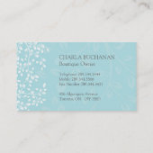 エレガントな花屋の名刺 名刺 (裏面)