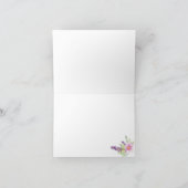 エレガントな花束の感謝カード サンキューカード (内部)