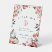 エレガントな花束を作ろう ベビーシャワーデコレーション 台座サイン (正面)