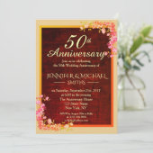 エレガントな花束 ウェディング アニバーサリー 招待状 (スタンド正面)