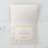 エレガントな花柄のウェディングガールにしてくれる? サンキューカード (内部)