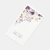 エレガントな花柄のウェディングゲストタオル (コーナー)