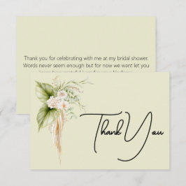 エレガントな花柄のボーダー紙ラベル名札 サンキューカード