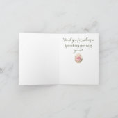 エレガントな花柄の感謝カード サンキューカード (内部)