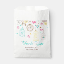 エレガントな花柄の黄色とピンクのブライズシャワー フェイバーバッグ