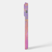 エレガントな花柄のiPhone 15 Pro Maxケース iPhoneケース (左側面)