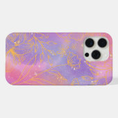 エレガントな花柄のiPhone 15 Pro Maxケース iPhoneケース (裏面横)