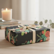 エレガントな花柄ギフトラッピングコレクション