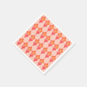 エレガントな花柄ダマスクチックのナプキン スタンダードカクテルナプキン (角)