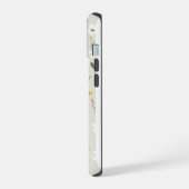 エレガントな花柄デザインのiPhone 15ケース iPhone 15ケース (左側面)