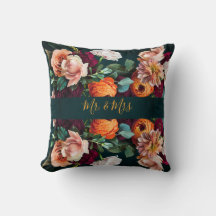 エレガントな花柄ボタニカルな田園風のミスター＆ミセスのウェディング