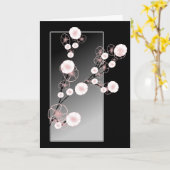 エレガントな花柄 カード (黄色い花)