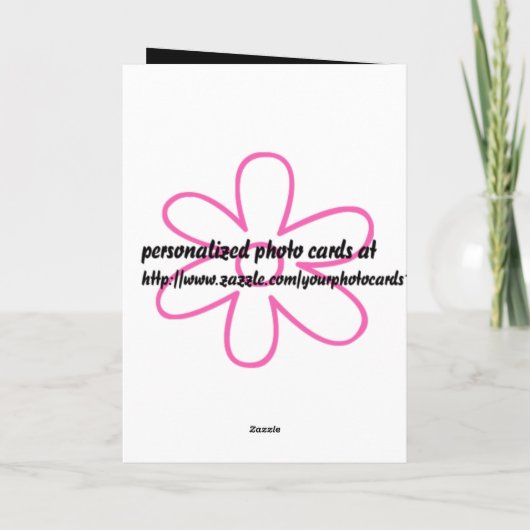 エレガントな花柄- カード (裏面)