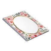 エレガントな花柄 ノートブック (右側)