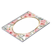 エレガントな花柄 ノートブック (左側)