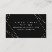 エレガントな花柄 名刺 (裏面)