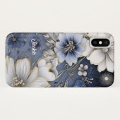 エレガントな花柄 Case-Mate iPhoneケース (裏面(横))