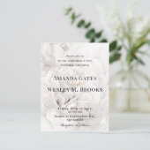 エレガントな花緑の結婚式の披露宴 招待状 (スタンド正面)