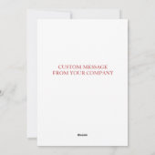 エレガントな花輪の会社の季節の挨拶 シーズンカード (裏面)