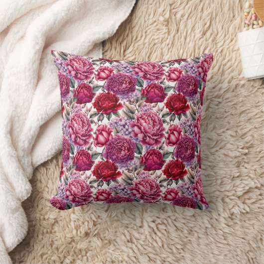 エレガントな花 クッション (ブランケット)