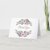 エレガントな花 サンキューカード (正面)