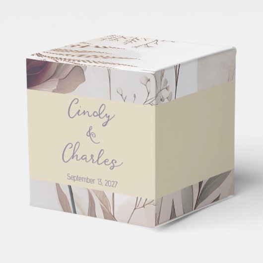 エレガントな花 フェイバーボックス (正面サイド)