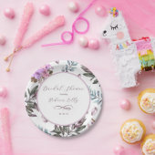 エレガントな花  ペーパープレート (パーティー)