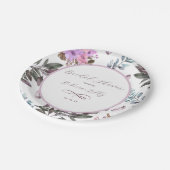 エレガントな花  ペーパープレート (アングル)