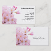 エレガントな花 名刺 (正面/裏面)