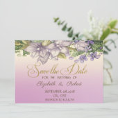 エレガントな華やかさの水彩花 Save The Date セーブザデート (スタンド正面)
