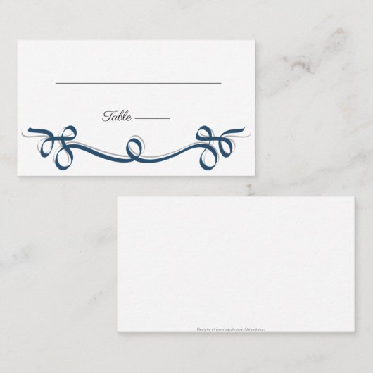 エレガントな華麗さの結婚式の座席の座席表 名刺 (正面/裏面)