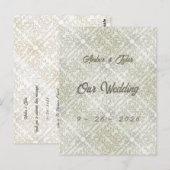 エレガントな落書きパターン ポストカード (正面/裏面)