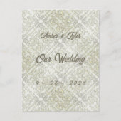 エレガントな落書きパターン ポストカード (正面)