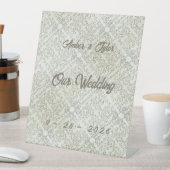 エレガントな落書き柄 台座サイン (インサイチュ)