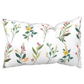 エレガントな葉と花の模様のカスタム装飾 アクセントクッション