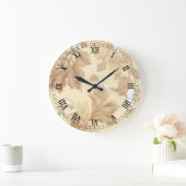 エレガントな葉の円形のローマ数字の時計 ラージ壁時計 (ホーム)